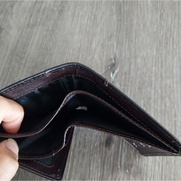 CIEPHIA RFID Blocking Trifold Genuine Leather Wallets - Brown - Picture 6 of 10